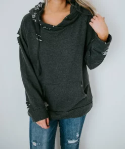 Lauriebelles Chelsea DeBoer By Lily & Lottie Distressed Hoodie