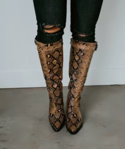 Let's See Style Snake Your Way Knee High Boot 7 Let's See Style Snake Your Way Knee High Boot
