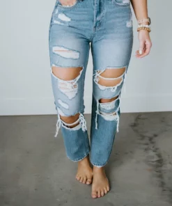 VERVET By Flying Monkey Alyssa Vintage Straight Jean Bottoms