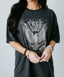 Zutter Free Bird Oversized Graphic Tee
