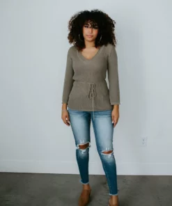 Hem & Thread, Inc Tied Together Crochet Sweater