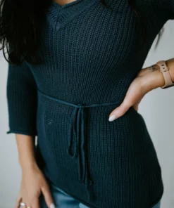 Hem & Thread, Inc Tied Together Crochet Sweater