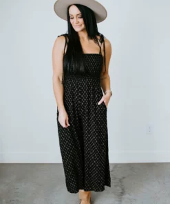 By Together Sandy Cove Smocked Jumpsuit