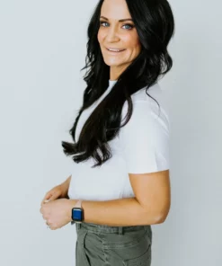 No Less Than Claire Cropped Baby Tee