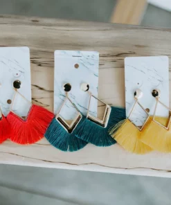 LA3accessories Charli Tassel Drop Earrings