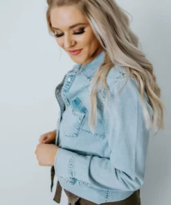 Lauriebelles Corb Lily & Lottie Pearl Snap Denim Shirt