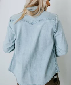 Lauriebelles Corb Lily & Lottie Pearl Snap Denim Shirt