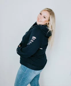 Lauriebelles Chelsea DeBoer By Lily & Lottie Distressed Hoodie