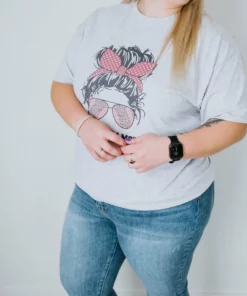 Dash Forward Wholesale Baseball Mom Graphic Tee Curvy