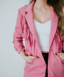 Strut & Bolt Meet And Greet Fringe Blazer