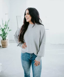 Lauriebelles Roslyn Mock Neck Sweater By Chelsea DeBoer