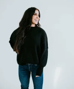 Lauriebelles Roslyn Mock Neck Sweater By Chelsea DeBoer