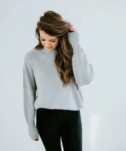 Lauriebelles Roslyn Mock Neck Sweater By Chelsea DeBoer