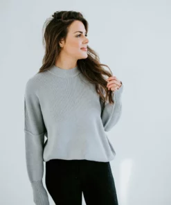 Lauriebelles Roslyn Mock Neck Sweater By Chelsea DeBoer