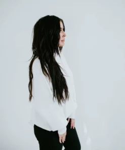 Lauriebelles Roslyn Mock Neck Sweater By Chelsea DeBoer