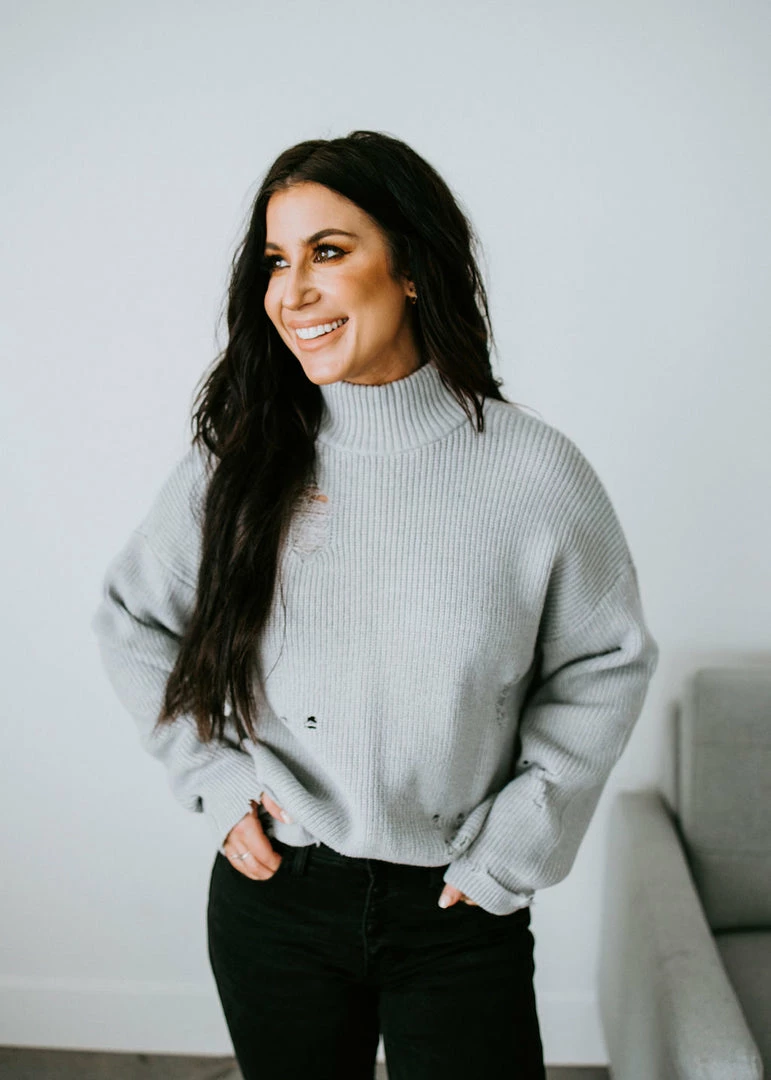 Lauriebelles Lily & Lottie Ettie Distressed Sweater By Chelsea DeBoer 3 Lauriebelles Lily & Lottie Ettie Distressed Sweater By Chelsea DeBoer