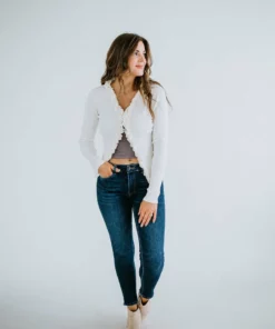 Listicle Picture Perfect Ruffle Cardigan