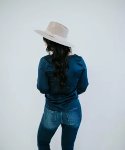 Avvio LA Kaden Cowl Neck Satin Blouse Tops