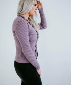 Listicle Picture Perfect Ruffle Cardigan