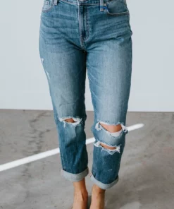 Eunina Denise Distressed Boyfriend Jean Curvy