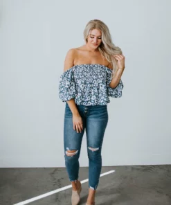 By Together Tops Petunia Smocked Top