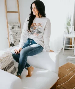 Pink Nabi Rock 'N Roll Graphic Pullover Curvy 14 Pink Nabi Rock 'N Roll Graphic Pullover Curvy