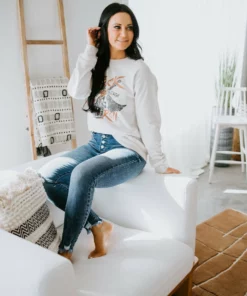 Pink Nabi Rock 'N Roll Graphic Pullover Curvy 15 Pink Nabi Rock 'N Roll Graphic Pullover Curvy