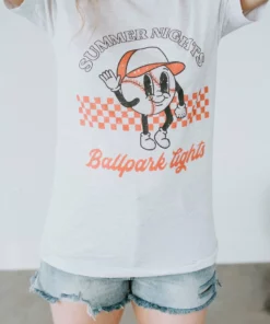 Kissed Apparel Summer Nights Ballpark Lights Tee