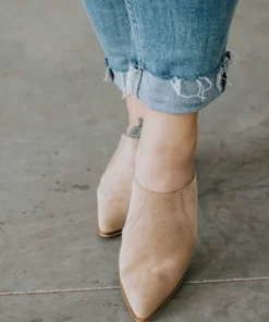 Let's See Style Leona Heeled Mule Shoes