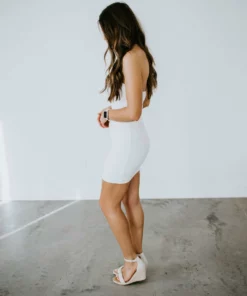 Olivaceous Dresses Love Language Halter Mini Dress