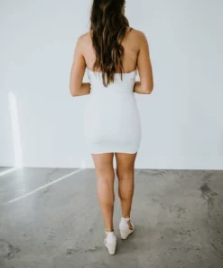 Olivaceous Dresses Love Language Halter Mini Dress