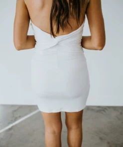 Olivaceous Twist In Time Mini Dress