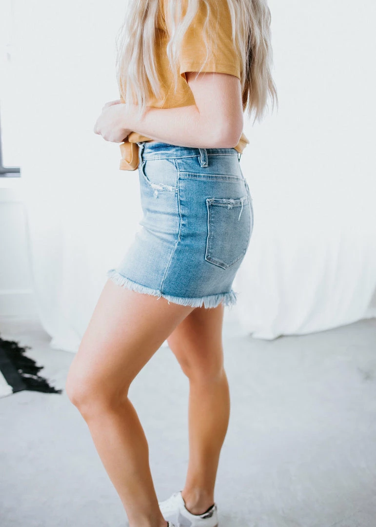 VERVET By Flying Monkey Brea Frayed Hem Shorts 4 VERVET By Flying Monkey Brea Frayed Hem Shorts