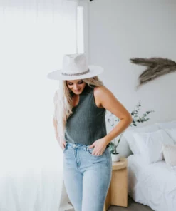 La Miel Tops Malika Ribbed Cutout Tank