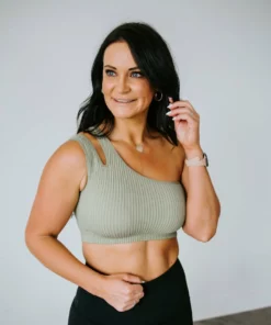 Mono B Tayshia Ribbed Sports Bra