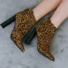 Qupid Shoes Leopard Love Bootie