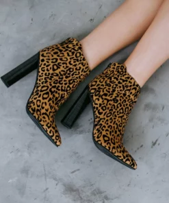 Qupid Shoes Leopard Love Bootie