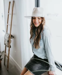 Lauriebelles Corb Lily & Lottie Pearl Snap Denim Shirt