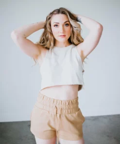 Trend Notes Isobel Raw Hem Crop Tank Tops