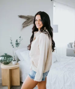 Trend Notes Tops Benton Mock Neck Pullover