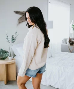 Trend Notes Tops Benton Mock Neck Pullover