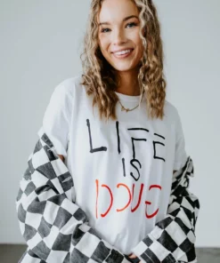 NOBRAND Life Is Grand Graphic Tee Tops 16 NOBRAND Life Is Grand Graphic Tee Tops