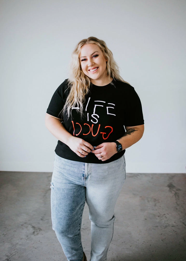 NOBRAND Life Is Grand Graphic Tee Tops 3 NOBRAND Life Is Grand Graphic Tee Tops