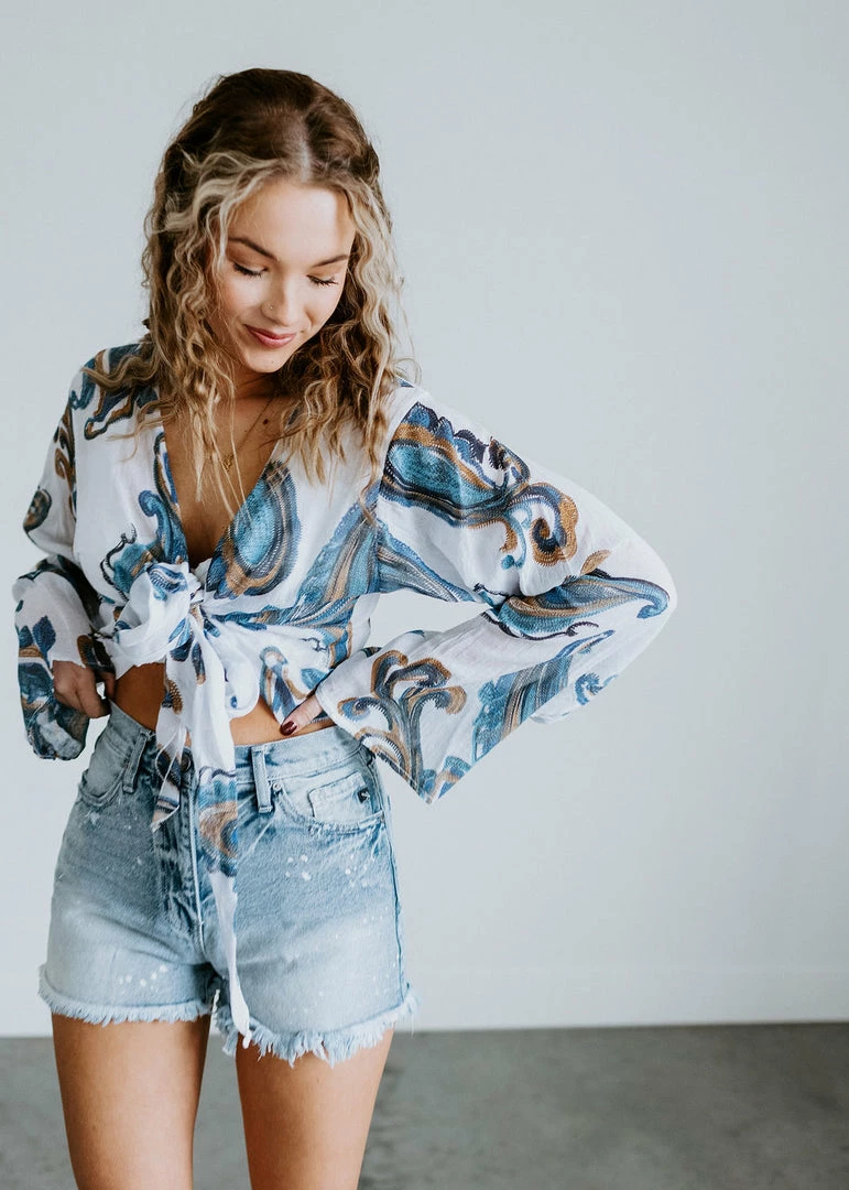 Venti6 Gracie Paisley Print Top 3 Venti6 Gracie Paisley Print Top