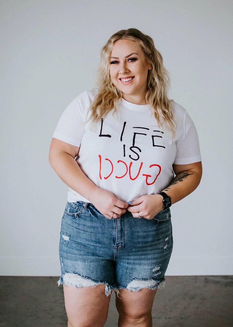 NOBRAND Life Is Grand Graphic Tee Tops 10 NOBRAND Life Is Grand Graphic Tee Tops