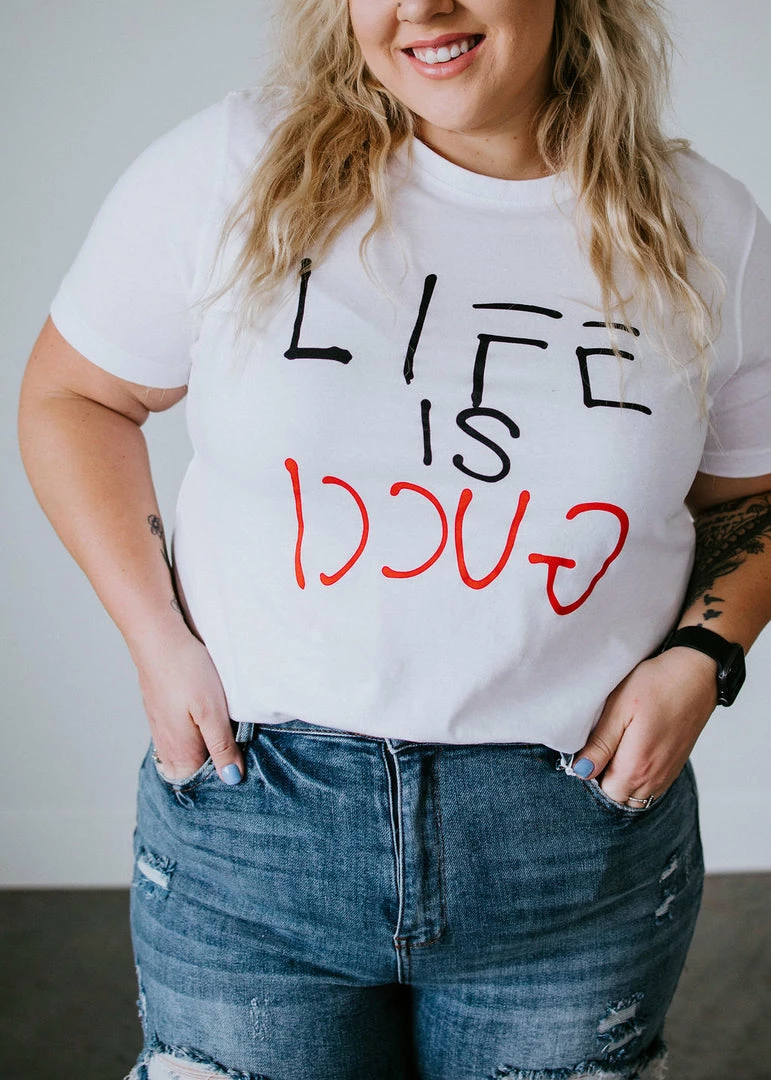 NOBRAND Life Is Grand Graphic Tee Tops 11 NOBRAND Life Is Grand Graphic Tee Tops