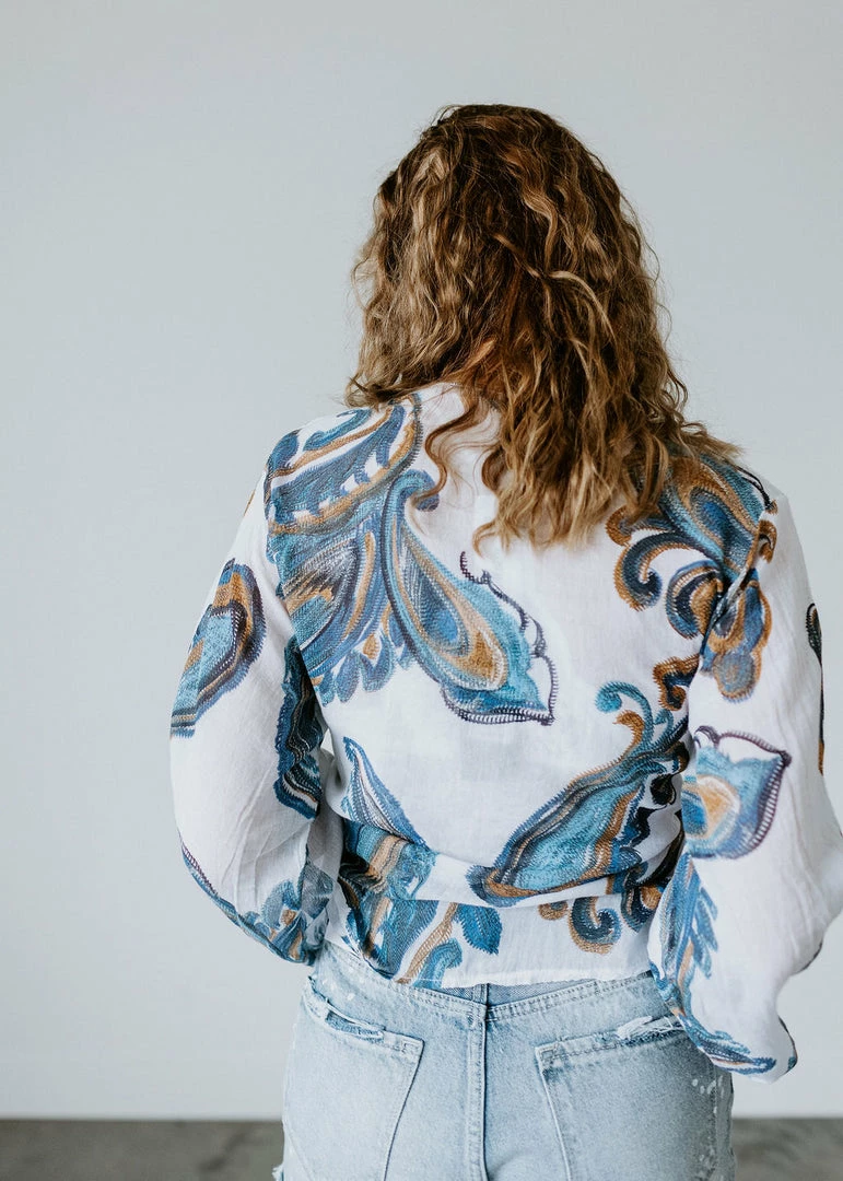 Venti6 Gracie Paisley Print Top 6 Venti6 Gracie Paisley Print Top