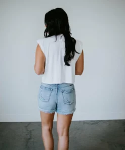 Cherish Brand Allie Padded Muscle Tee Tops