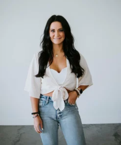 The Free Yoga Well Wishes Striped Top