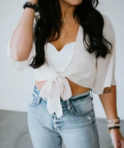 The Free Yoga Well Wishes Striped Top